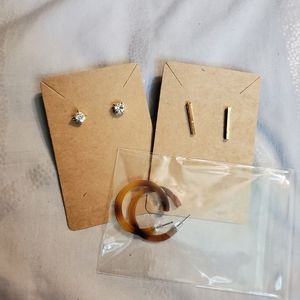 3 pair of Earrings